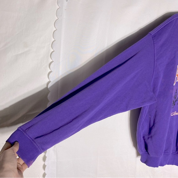 H&M Divided Purple Orange Oversized Crew Neck Alaska Sweatshirt XL - Picture 11 of 16